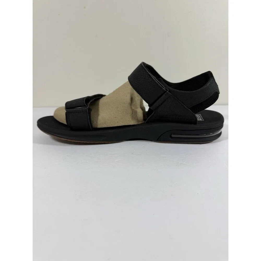 Reef Fanning Baja Sandal Black Men Size 13 Unisex EURO 46 Built In Bottle Opener